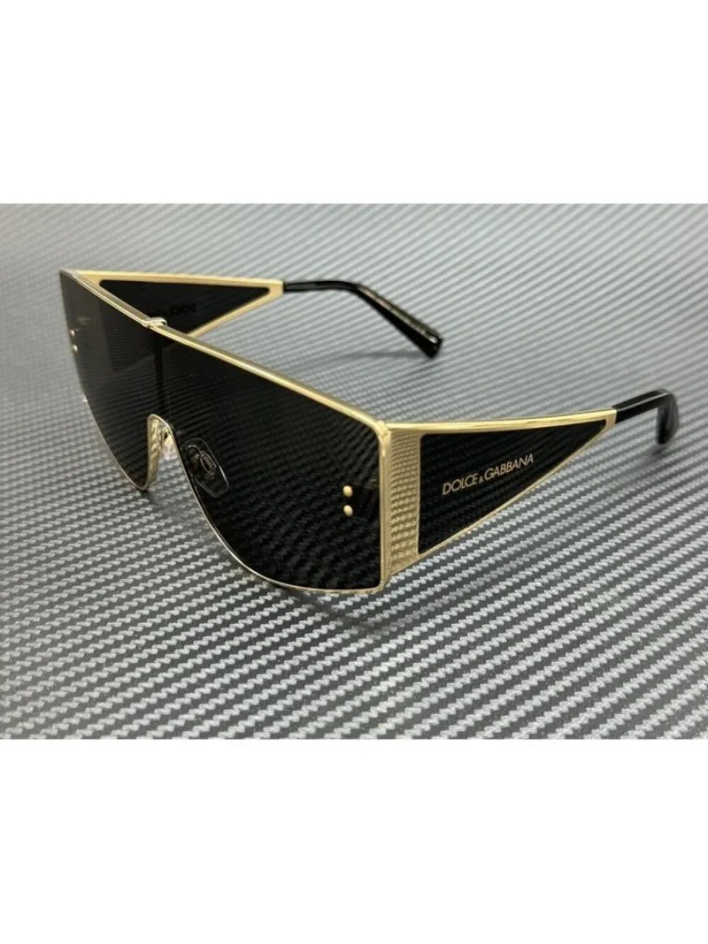 New Dolce & Gabbana Men Gold Grey Sunglasses 70-21-145